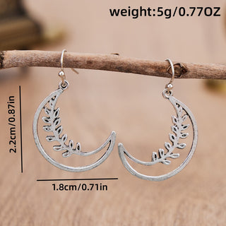 Moon Pendant Earrings For Women