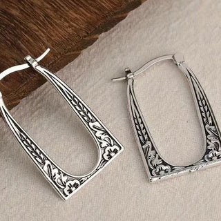 Oval Retro Creative Earrings
