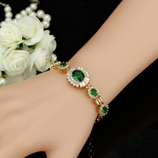 Copper Plating Inlaid Zircon Bracelet