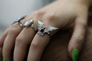 Horror Bat Halloween Ring