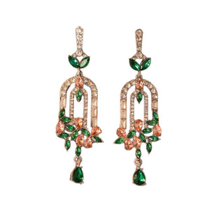 Flower Cluster Elegant Temperament Entry Lux Tassel Earrings