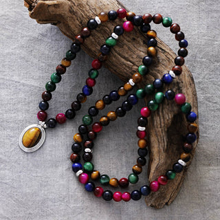 Tiger-eye Pendants Natural Stone Necklace Bracelet Natural