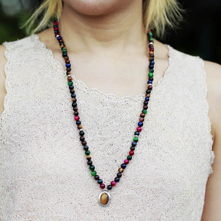 Tiger-eye Pendants Natural Stone Necklace Bracelet Natural