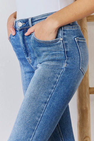 High Rise Ankle Flare Jeans