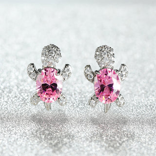 Creative Marine Animal Turtle Zircon Earrings
