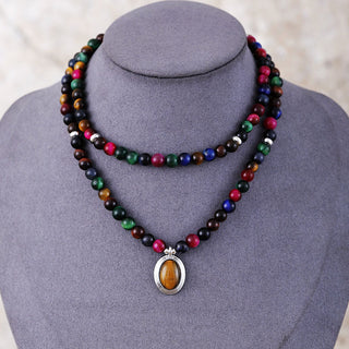 Tiger-eye Pendants Natural Stone Necklace Bracelet Natural