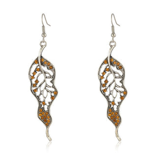 Leaf-Shaped Vintage Earrings
