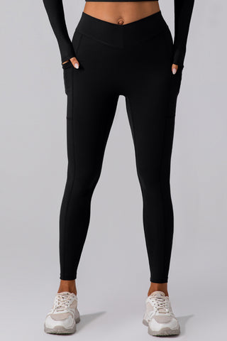 Pocketed Waist Active Leggings