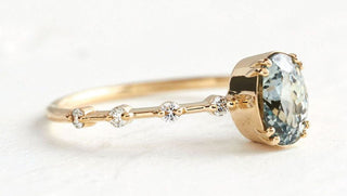 Sapphire Ring Fashion Elegant Inlaid