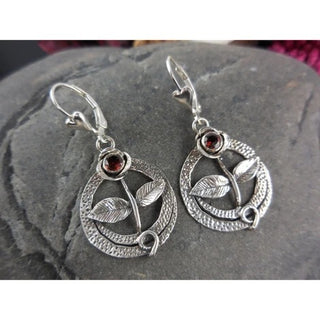 Handmade Round Flower Earrings