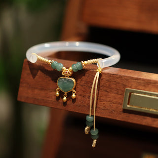 Natural Agate Half Bracelet