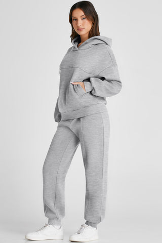 Dropped Shoulder Hoodie and Pants Set