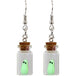 Green Ghost Earrings
