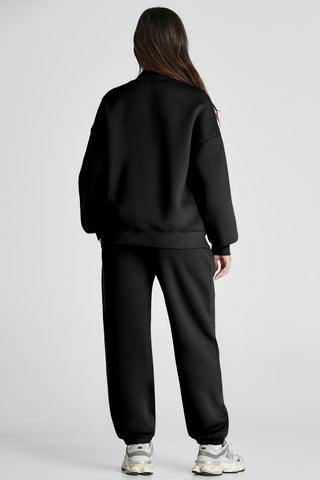 V-Neck Quarter Zip Top and Pants Set