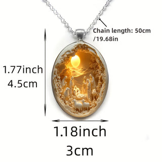 Elegant Glass Necklace For Christmas And Easter