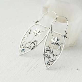 Lotus Vine Temperament Earrings