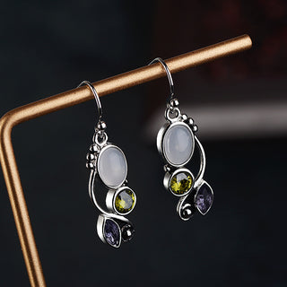 Copper Moonstone Color Zircon Earrings