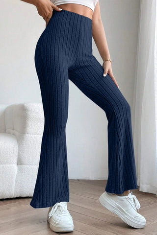 Lined High Waist Flare Pants