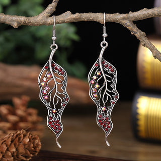 Leaf-Shaped Vintage Earrings