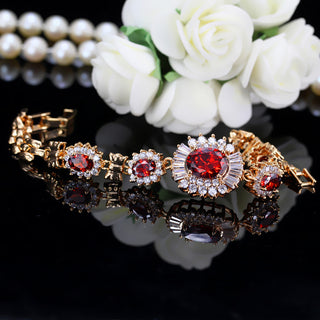 Copper Plating Inlaid Zircon Bracelet