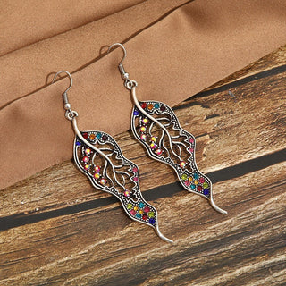 Leaf-Shaped Vintage Earrings