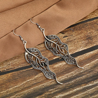 Leaf-Shaped Vintage Earrings