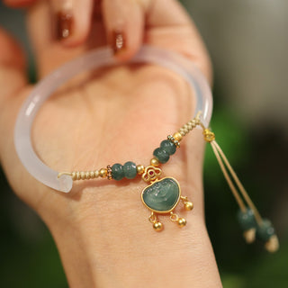 Natural Agate Half Bracelet