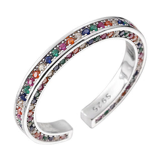 Niche Rainbow Zircon Opening Ring