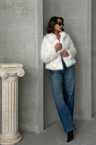 Collard Fur Coat