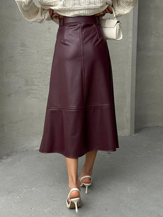 Belted Skirt- Black