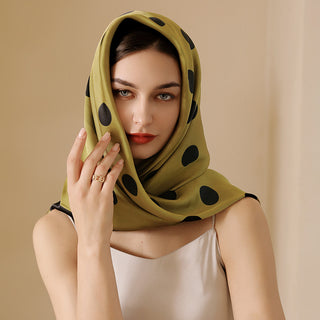 Sweet Lattice Satin Silk Scarves
