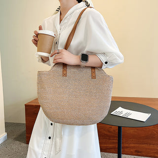 Straw Boat Style Bag