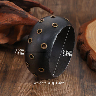 Handmade Wood Hole Bracelet