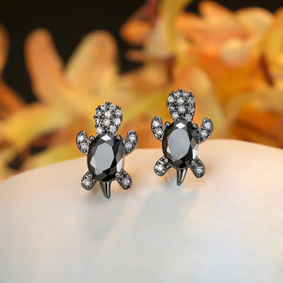 Creative Marine Animal Turtle Zircon Earrings