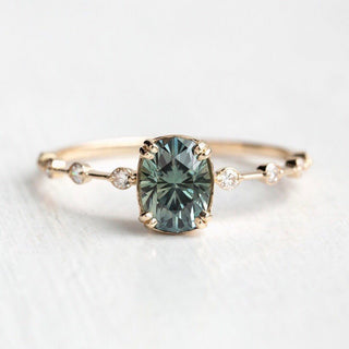 Sapphire Ring Fashion Elegant Inlaid