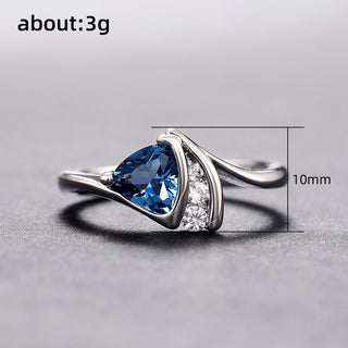 Fusion - Copper Inlaid Zircon Silver Ring