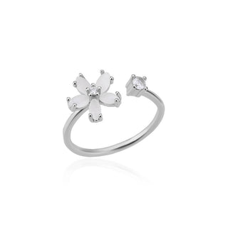 18K Gold Stainless Steel Fashionable Ring - Adjustable Opening