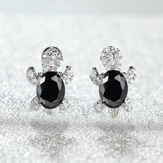 Creative Marine Animal Turtle Zircon Earrings
