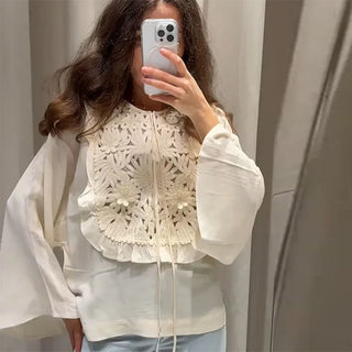 Floral Embroidery Mini Skirt Sets
