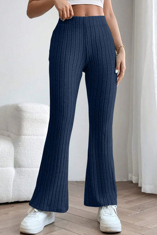 Lined High Waist Flare Pants