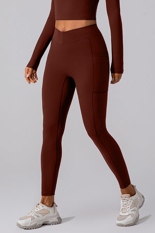 Pocketed Waist Active Leggings