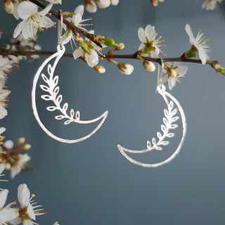 Moon Pendant Earrings For Women
