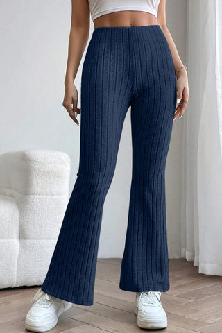 Lined High Waist Flare Pants