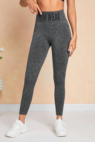 Gray High Waist Leggings