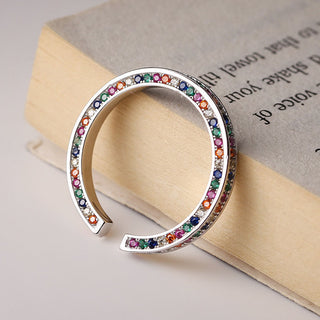 Niche Rainbow Zircon Opening Ring