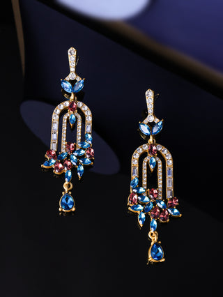 Flower Cluster Elegant Temperament Entry Lux Tassel Earrings