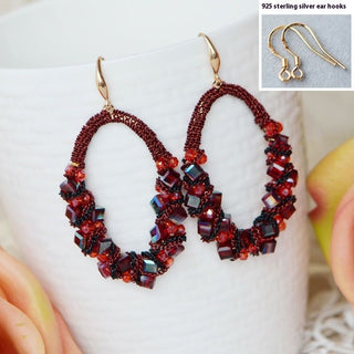 Manmiao Handmade Tassel Exquisite Earrings