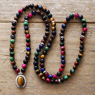 Tiger-eye Pendants Natural Stone Necklace Bracelet Natural