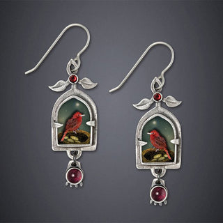 Retro Geometric Enamel Personalized Earrings