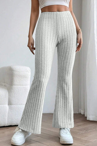 Lined High Waist Flare Pants